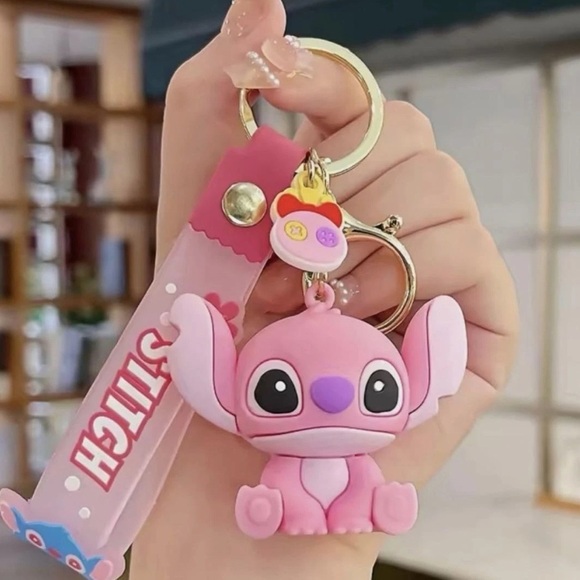 New Stitch Cute keychain cartoon key chain accessories key ring bag Backpack - Picture 3 of 5